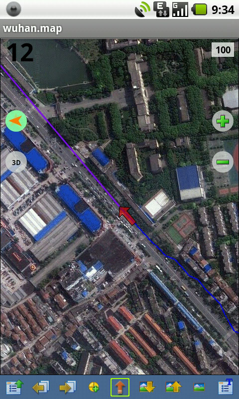 安卓手机用OziExplorer卫星地图导航截屏图1