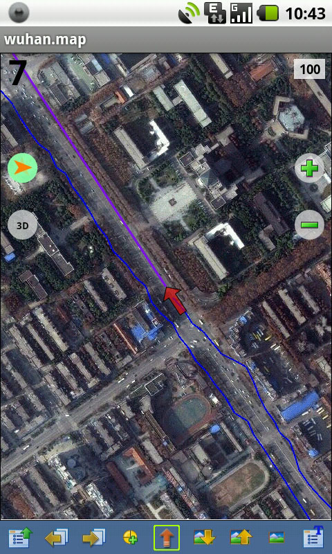 安卓手机用OziExplorer卫星地图导航截屏图2