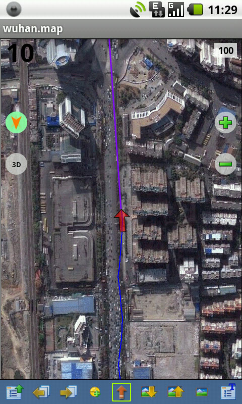 安卓手机用OziExplorer卫星地图导航截屏图3