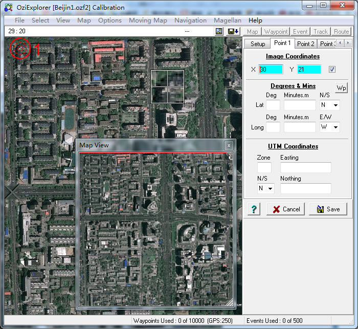 OziExplorer校准地图坐标3