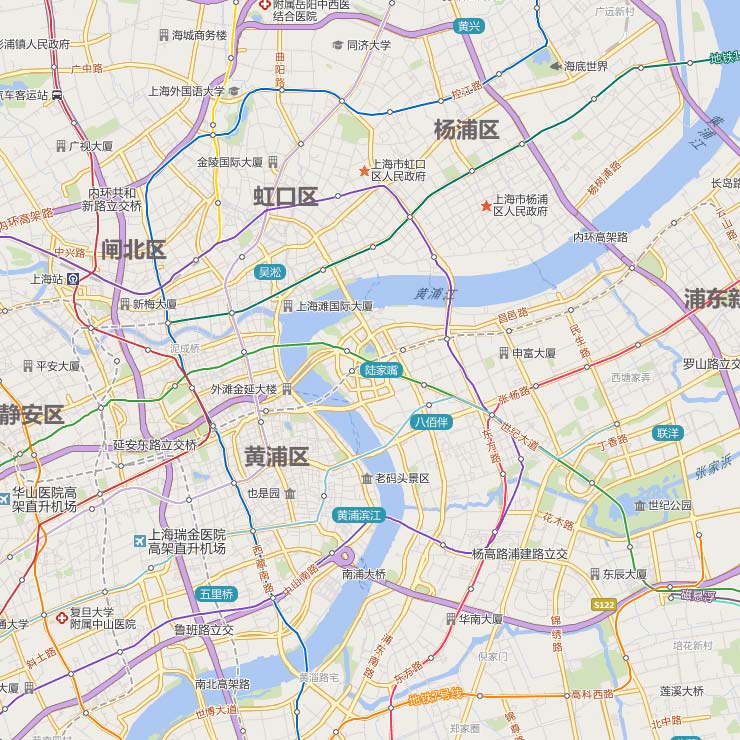中国10-13层中文平面地图效果2