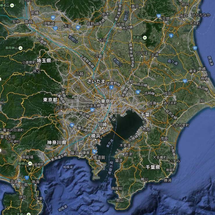 世界3-9层中文卫星地图效果2